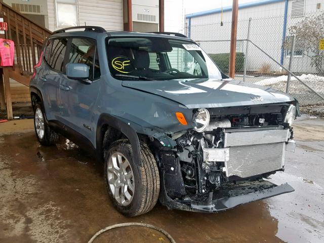 ZACCJBBB4JPH64238 - 2018 JEEP RENEGADE L GRAY photo 1