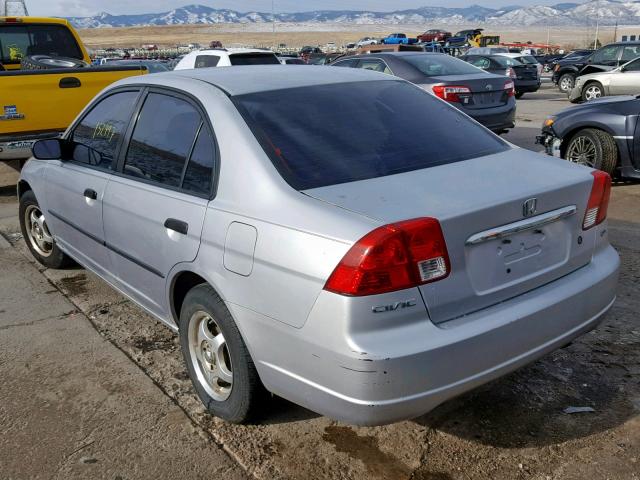 2HGES16113H568913 - 2003 HONDA CIVIC DX SILVER photo 3