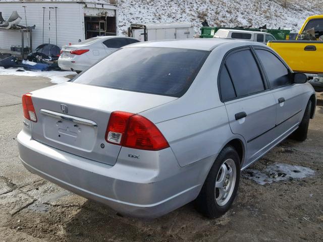 2HGES16113H568913 - 2003 HONDA CIVIC DX SILVER photo 4