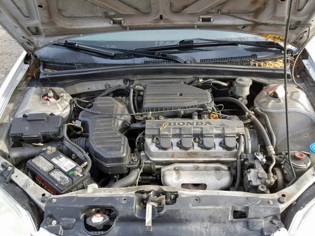 2HGES16113H568913 - 2003 HONDA CIVIC DX SILVER photo 7