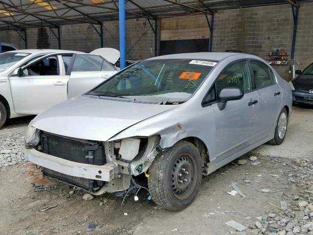 1HGFA15288L054553 - 2008 HONDA CIVIC DX SILVER photo 2