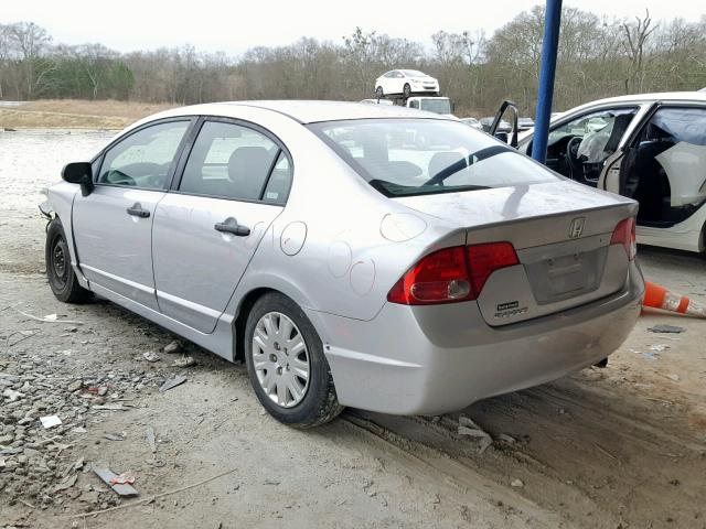 1HGFA15288L054553 - 2008 HONDA CIVIC DX SILVER photo 3