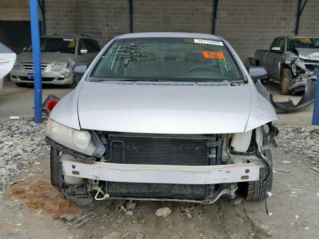 1HGFA15288L054553 - 2008 HONDA CIVIC DX SILVER photo 9