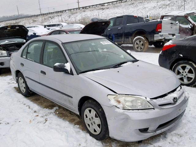 1HGES16385L029843 - 2005 HONDA CIVIC DX V SILVER photo 1