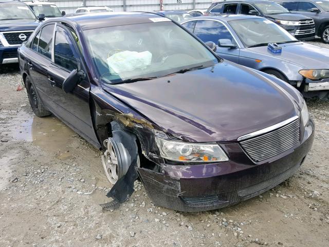 5NPET46C56H137193 - 2006 HYUNDAI SONATA GL BURGUNDY photo 1