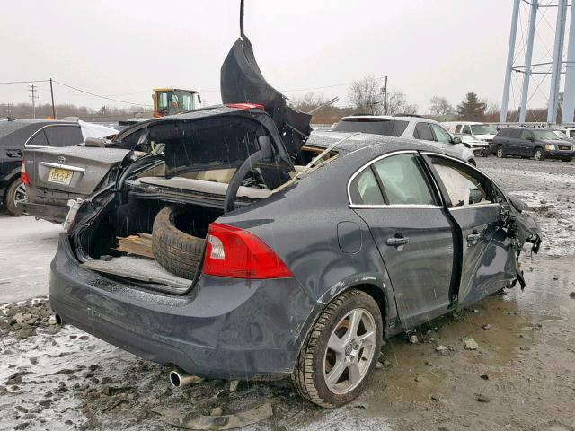 YV1612FH6D2187376 - 2013 VOLVO S60 T5 GRAY photo 4