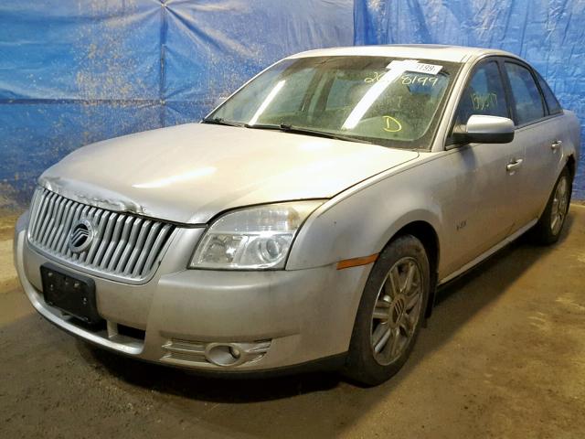 1MEHM42W08G601863 - 2008 MERCURY SABLE PREM SILVER photo 2