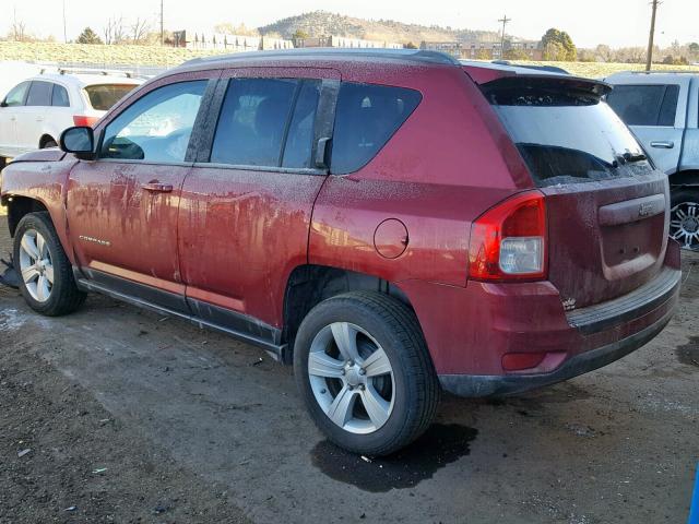 1C4NJCBA2DD151754 - 2013 JEEP COMPASS SP RED photo 3