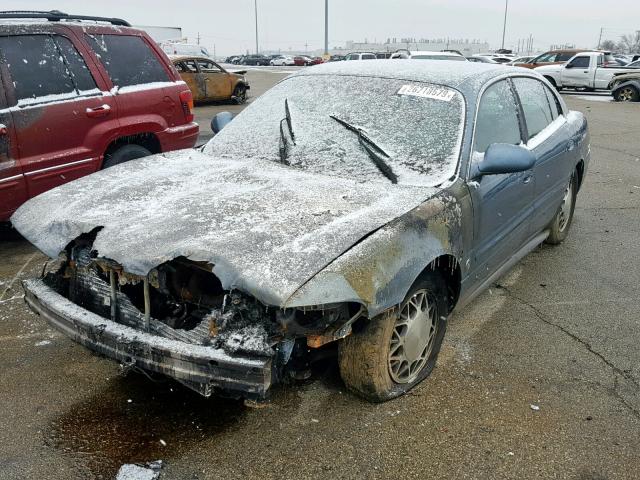 1G4HR54K82U273485 - 2002 BUICK LESABRE LI BLUE photo 2