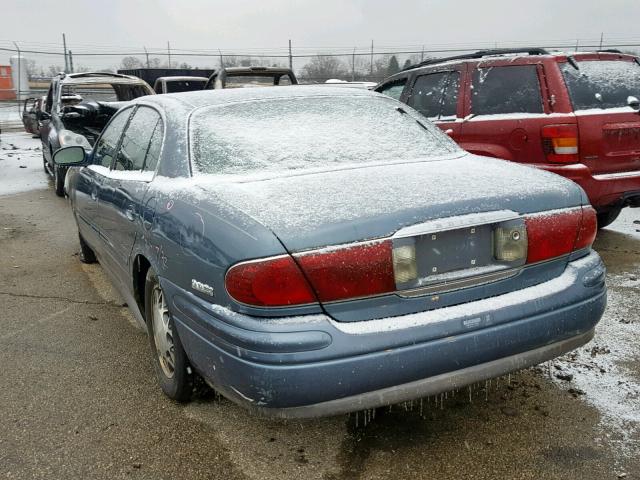 1G4HR54K82U273485 - 2002 BUICK LESABRE LI BLUE photo 3