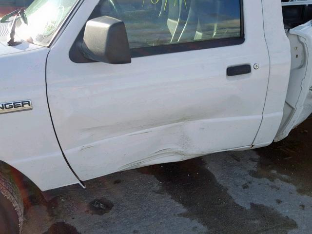 1FTYR10D47PA91745 - 2007 FORD RANGER WHITE photo 10