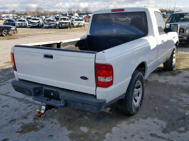 1FTYR10D47PA91745 - 2007 FORD RANGER WHITE photo 4