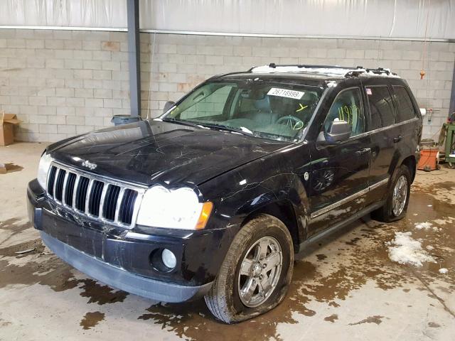 1J8HR58256C344886 - 2006 JEEP GRAND CHER BLACK photo 2