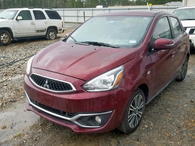 ML32A5HJXJH005003 - 2018 MITSUBISHI MIRAGE GT MAROON photo 2