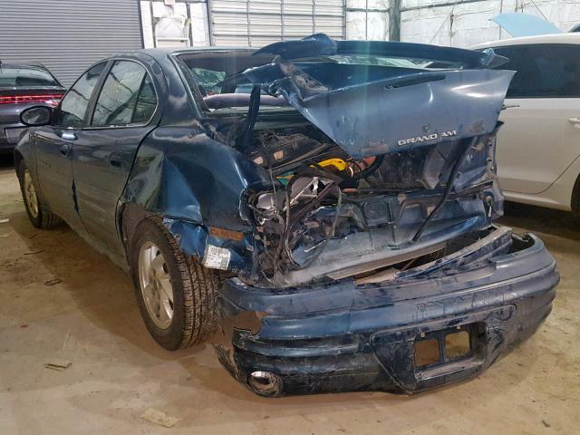 1G2NF52E72M583418 - 2002 PONTIAC GRAND AM S TEAL photo 3