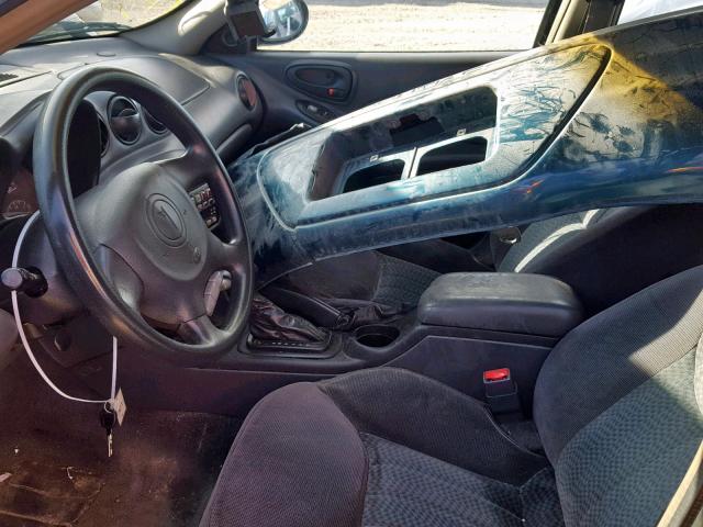 1G2NF52E72M583418 - 2002 PONTIAC GRAND AM S TEAL photo 5