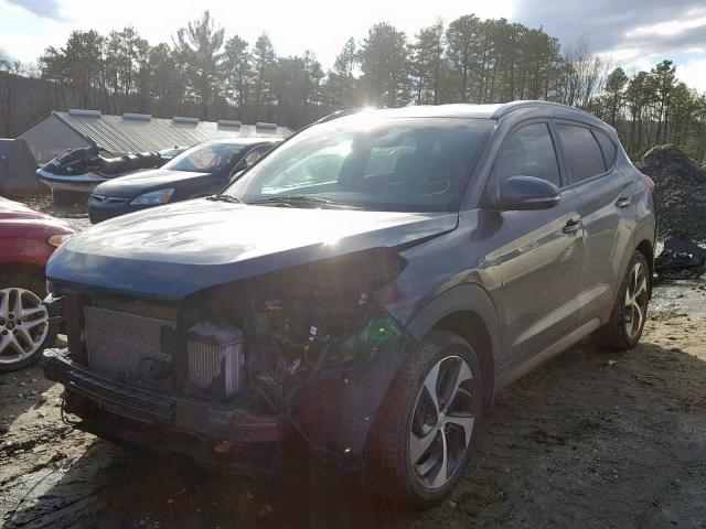 KM8J3CA24GU049567 - 2016 HYUNDAI TUCSON LIM GRAY photo 2