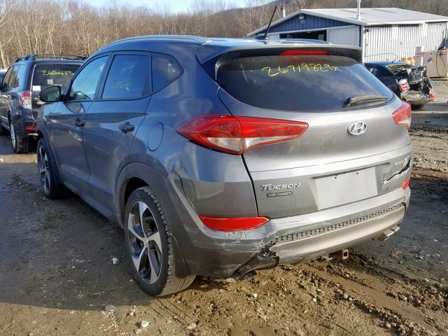 KM8J3CA24GU049567 - 2016 HYUNDAI TUCSON LIM GRAY photo 3