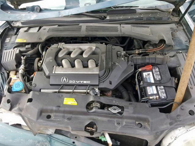 19UYA2257VL018457 - 1997 ACURA 3.0CL Turkusowy zdjęcie 7