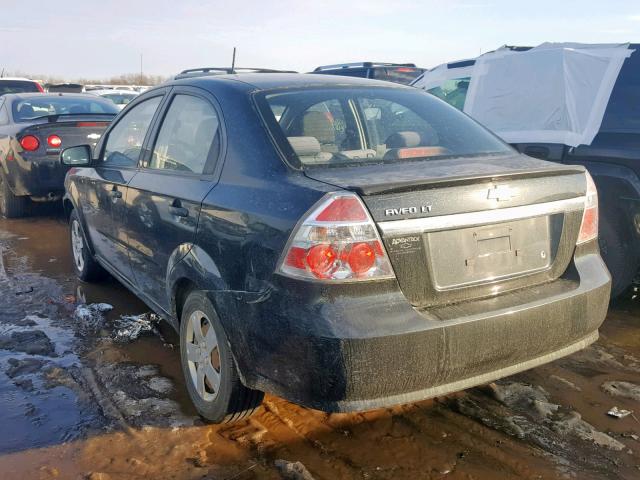 KL1TD56E49B625060 - 2009 CHEVROLET AVEO LS GRAY photo 3