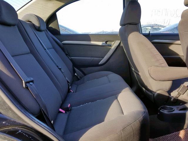 KL1TD56E49B625060 - 2009 CHEVROLET AVEO LS GRAY photo 6