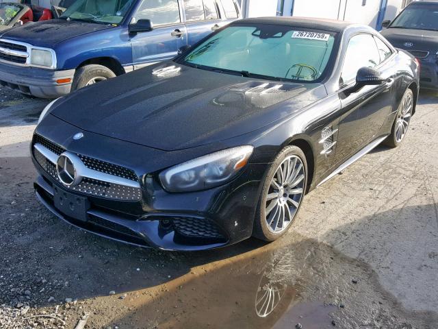 WDDJK7DA6HF046165 - 2017 MERCEDES-BENZ SL 550 BLACK photo 2