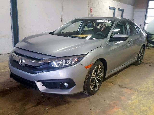 JHMFC1F73JX013828 - 2018 HONDA CIVIC EXL SILVER photo 2