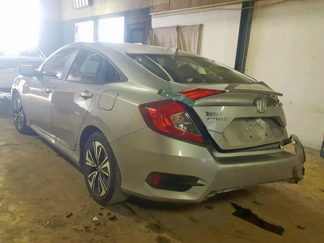 JHMFC1F73JX013828 - 2018 HONDA CIVIC EXL SILVER photo 3