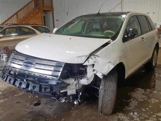 2FMDK3JC6ABA78722 - 2010 FORD EDGE SEL WHITE photo 2