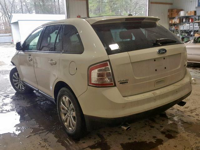 2FMDK3JC6ABA78722 - 2010 FORD EDGE SEL WHITE photo 3