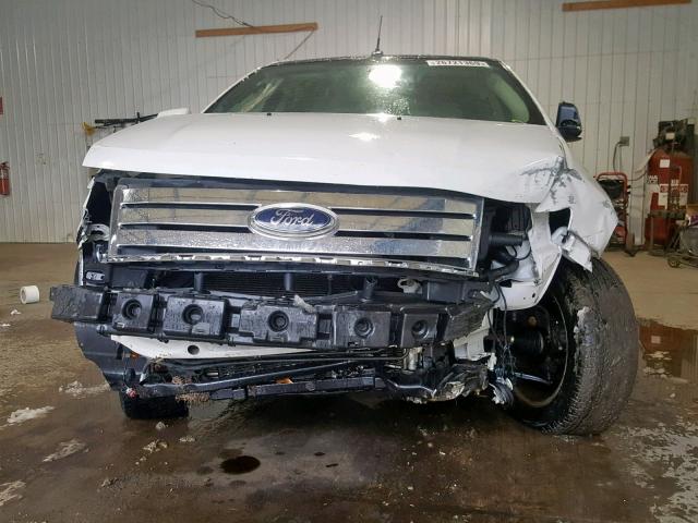 2FMDK3JC6ABA78722 - 2010 FORD EDGE SEL WHITE photo 9