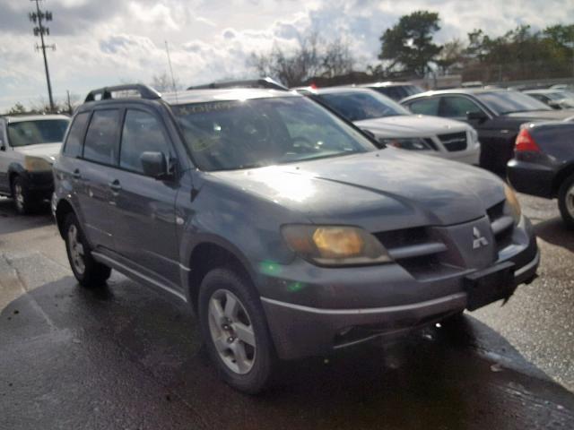 JA4LZ41F64U001224 - 2004 MITSUBISHI OUTLANDER GREEN photo 1