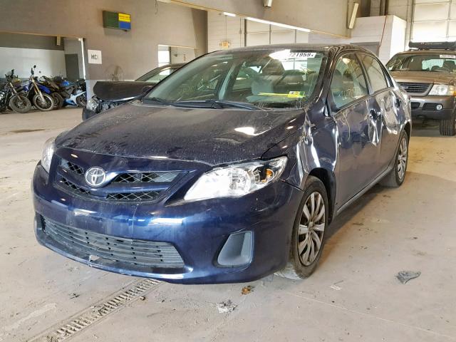 2T1BU4EE0CC795893 - 2012 TOYOTA COROLLA BA BLACK photo 2