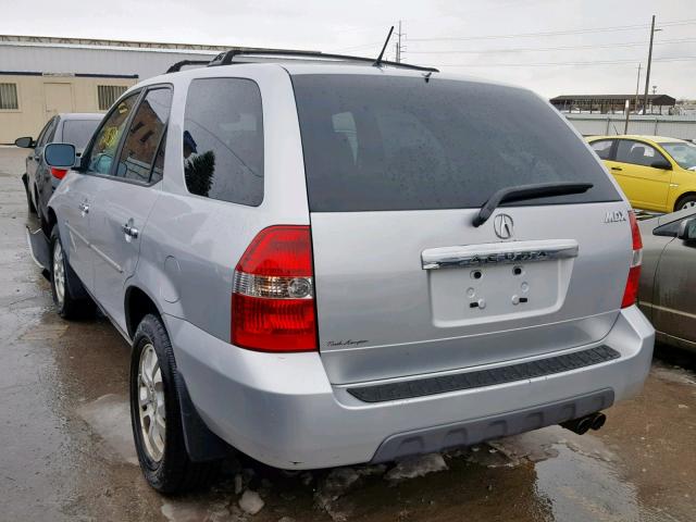 2HNYD186X3H551780 - 2003 ACURA MDX TOURIN SILVER photo 3