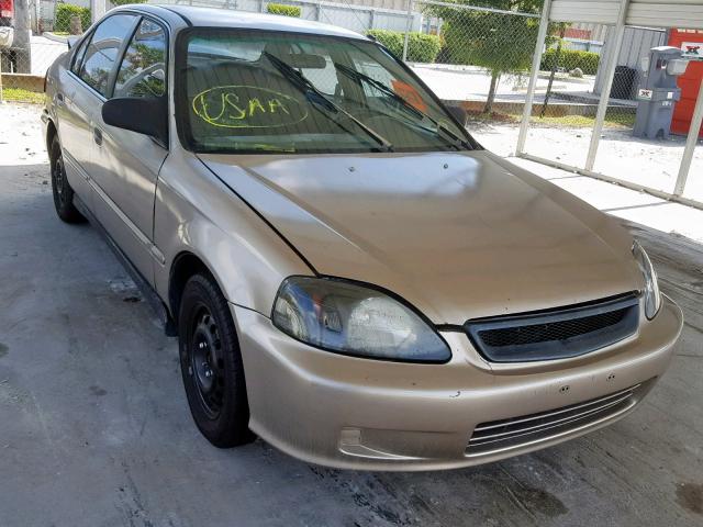 2HGEJ6629YH531835 - 2000 HONDA CIVIC DX TAN photo 1