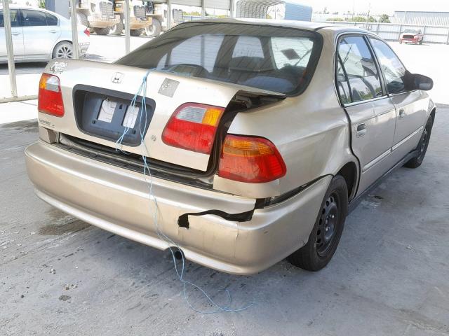 2HGEJ6629YH531835 - 2000 HONDA CIVIC DX TAN photo 4