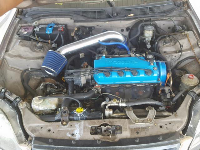 2HGEJ6629YH531835 - 2000 HONDA CIVIC DX TAN photo 7