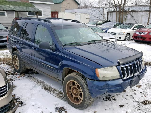 1J4GW58N72C256965 - 2002 JEEP GRAND CHER BLUE photo 1