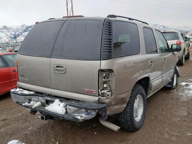 1GKEK13Z63R251674 - 2003 GMC YUKON BROWN photo 4