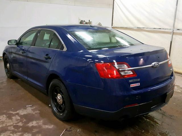 1FAHP2M80DG108020 - 2013 FORD TAURUS POL BLUE photo 3