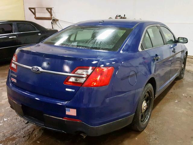 1FAHP2M80DG108020 - 2013 FORD TAURUS POL BLUE photo 4