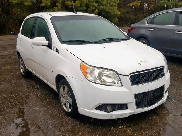 KL1TD66E39B620194 - 2009 CHEVROLET AVEO LS WHITE photo 1