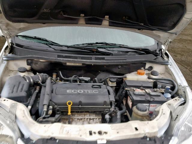KL1TD66E39B620194 - 2009 CHEVROLET AVEO LS WHITE photo 7