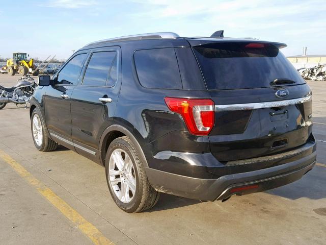 1FM5K7F89HGB05866 - 2017 FORD EXPLORER L BLACK photo 3