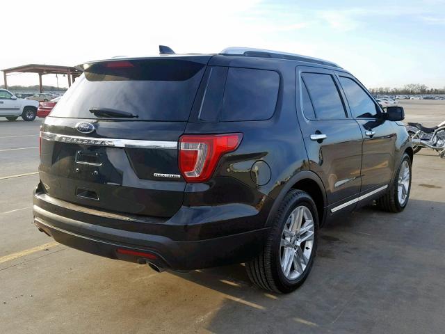 1FM5K7F89HGB05866 - 2017 FORD EXPLORER L BLACK photo 4