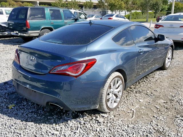 KMHHU6KJ0DU088011 - 2013 HYUNDAI GENESIS CO GRAY photo 4