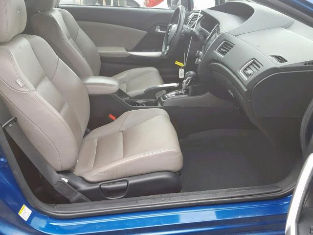 2HGFG3B00EH523561 - 2014 HONDA CIVIC EXL BLUE photo 5