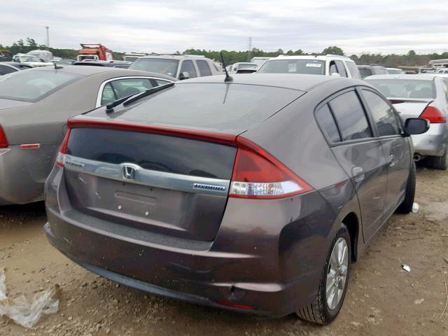 JHMZE2H77ES000061 - 2014 HONDA INSIGHT EX BROWN photo 4