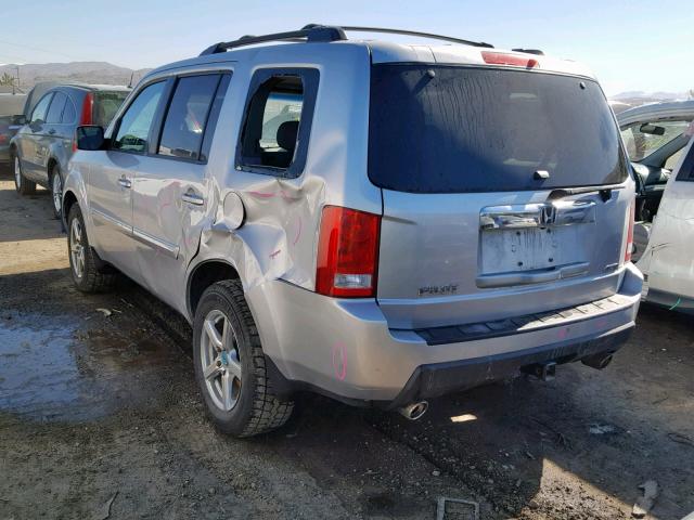 5FNYF4H73BB012934 - 2011 HONDA PILOT EXLN SILVER photo 3