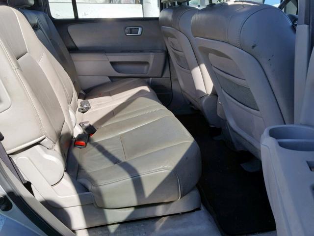 5FNYF4H73BB012934 - 2011 HONDA PILOT EXLN SILVER photo 6